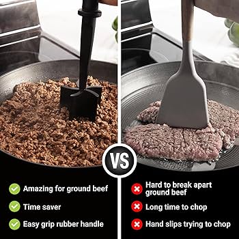 mlstoopidfoodページ Amazon.com: Zulay Kitchen Ground Beef Chopper Tool